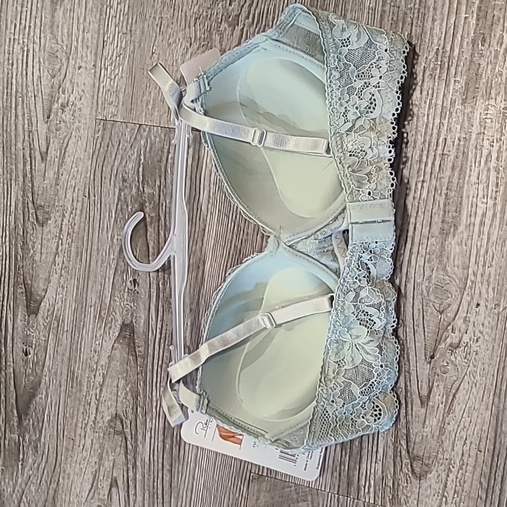 Set OF 3 Rene Rofe Lace Bras Red, Green, & Blue - Picture 8 of 12